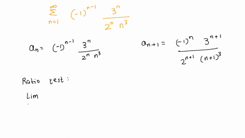use-the-ratio-test-to-determine-whether-the-series-is-convergent-or-divergent-n-1-1n-1-3n-2nn3-identify-an-39094