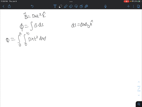 5-find-the-magnitude-and-direction-of-the-induced-emf-around-the-rectangular-loop-of-sides-a-and-b-as-shown-in-figure-if-the-magnetic-field-is-given-by-b-dxtek-_-where-d-is-a-constant-and-t-98158