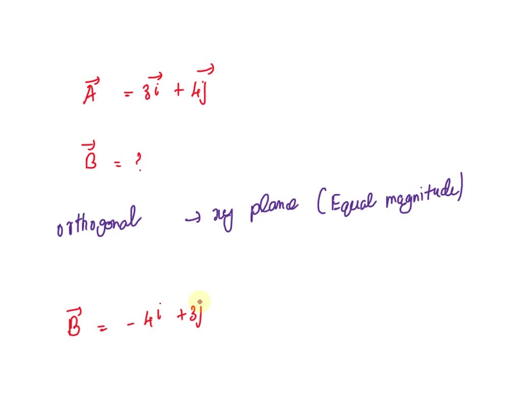 SOLVED 85 Vectors A And B Are Two Orthogonal Vectors In The Xy Plane   15ba3ecb 7558 4005 B205 670d73ccc279 Large 