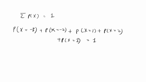 fill-in-the-pxx-values-to-give-a-legitimate-probability-distribution-for-the-discrete-random-variable-x-whose-possible-values-are-3-2-1-2-and-3-value-x-of-x-pxx-3-014-2-011-1-024-2-3-74234