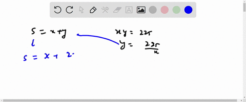 if-sxy-and-xy225-find-the-values-of-x-and-y-that-minimize-s-21268