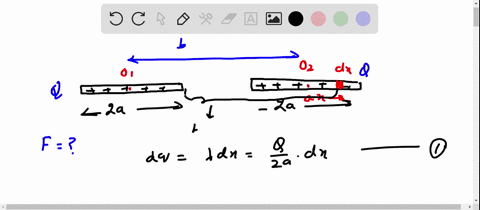 identical-thin-rods-of-length-2a-carry-equal-charges-q-uniformly-distributed-along-their-lengths-the-rods-lie-along-the-x-axis-with-their-centers-separated-by-a-distance-b2-atext-fig-mathrmp-2375-sh-2