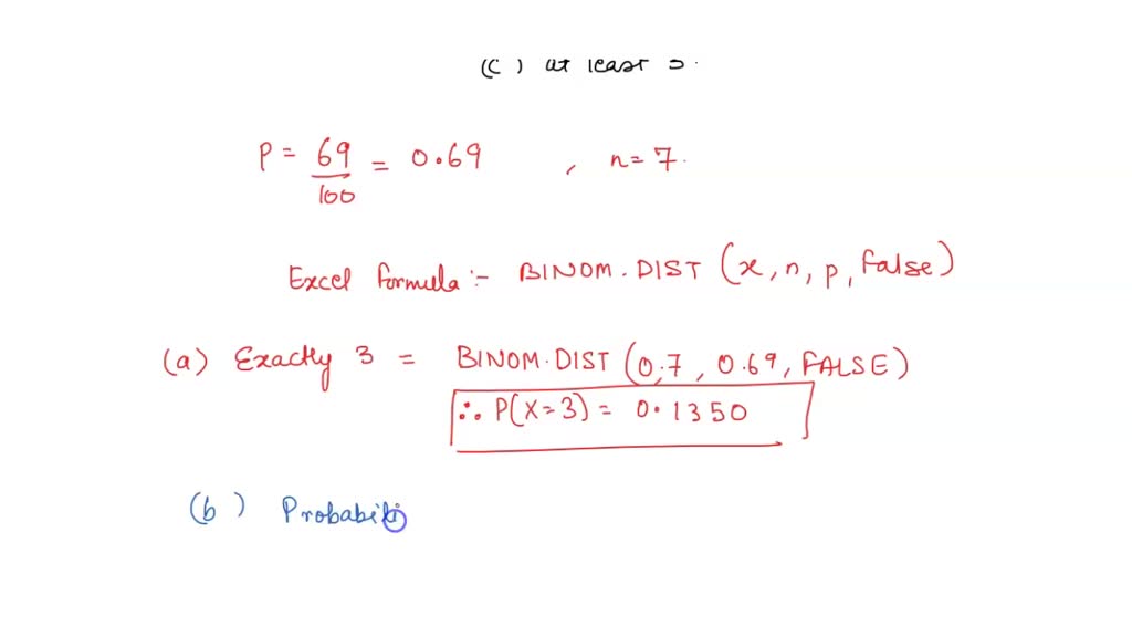 SOLVED: The Following Scenario Satisfies The Conditions For A Binomial ...