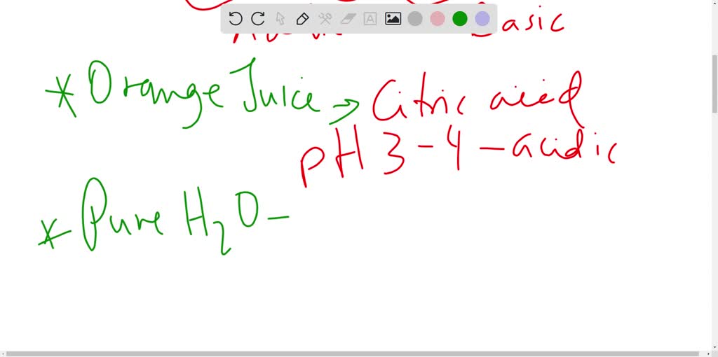 SOLVED 'Classify the substances as acidic or basic Acidic Basic Answer