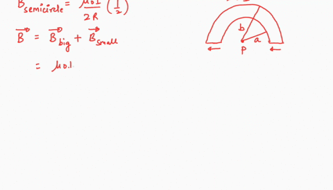 q9-the-wire-semicircles-shown-in-the-figure-have-radii-a-and-b_-calculate-the-net-magnetic-field-magnitude-and-direction-that-the-current-in-the-wires-produces-at-point-p-pol-41a-1b-q10-a-ci-59888