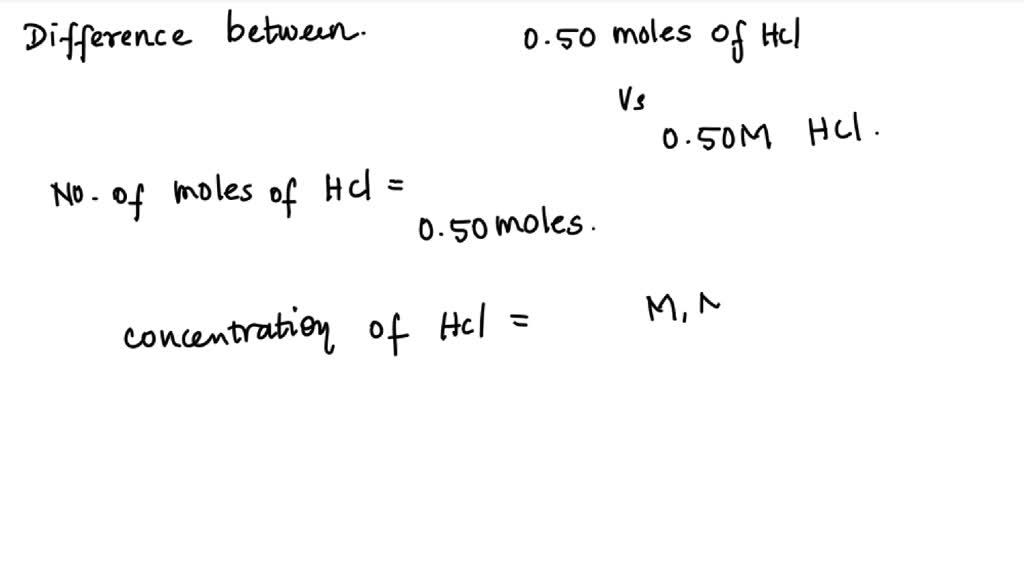 SOLVED: Is there a difference between the following? [NH3][HCl] and ...