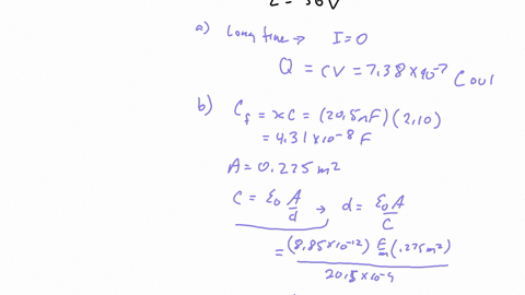 205-nf-air-filled-parallel-plate-capacitor-connected-series-with-35-ki2-resistor-battery-emf-36-a-detenmine-thefinal-charge-on-the-capacitor-382-7-once-the-capacitor-fully-charged-and-there-22711
