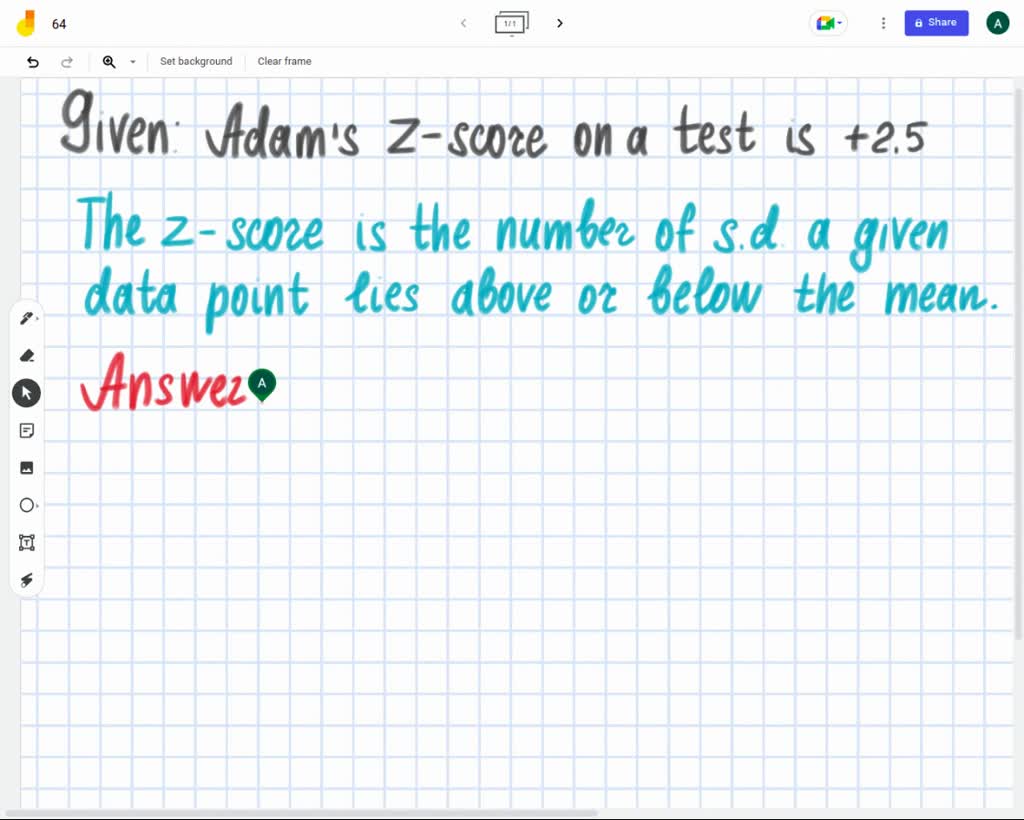 solved-iv-adam-s-z-score-on-a-test-is-2-5-what-does-this-mean-he-d