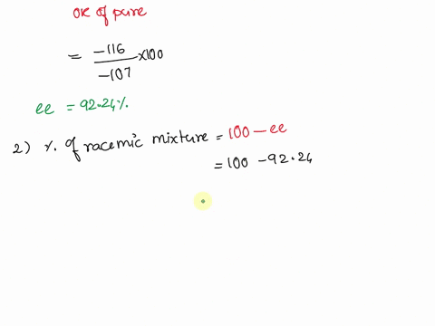 1-the-specific-optical-rotation-of-the-pure-enantiomer-s-mandelic-acid-is-116-degrees-it-is-so-interested-in-isolating-the-s-enantiomer-the-reaction-mixture-has-a-specific-optical-rotation-o-41453