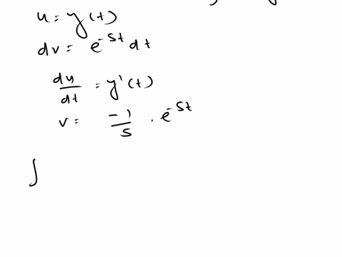 1-point-in-this-problem-you-will-derive-the-formula-for-the-laplace-transform-of-the-second-derivative-of-a-function-y-use-y-and-y-for-yt-and-yt-y0-and-y1-for-the-initial-conditions-y0-and-y-13096