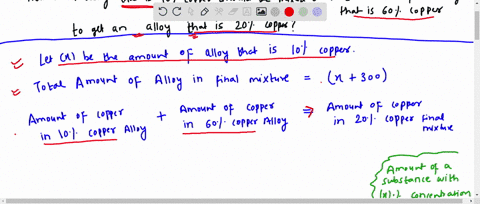 how-much-of-an-alloy-that-is-10-copper-should-be-mixed-with-300-ounces-of-an-alloy-that-is-60-copper-in-order-to-get-an-alloy-that-is-20-copper-79356