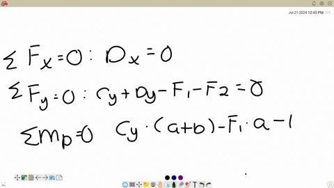 determine-the-force-in-each-member-of-the-loaded-truss-the-forces-are-positive-if-in-tension-negative-if-in-compression-assume-f_13800-mathrmlb-f_24930-mathrmlb-a41-mathrmft-b67-mathrmft-c27-mathrmft
