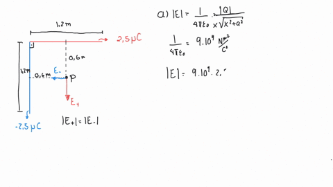 two-120-in-nonconducting-wires-meet-at-a-right-angle-one-segment-carries-250-mu-mathrmc-of-charge-di-93713