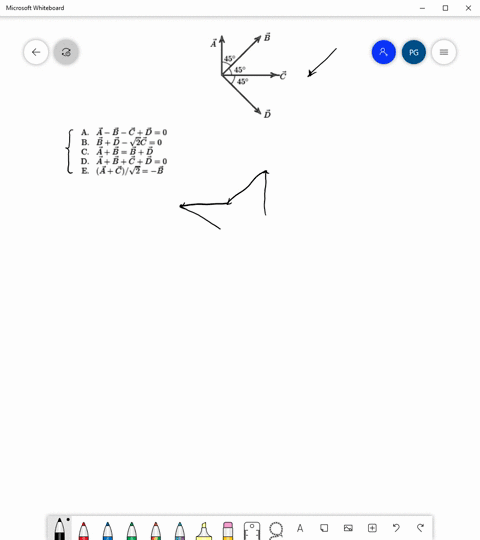 four-vectors-a-bcd-all-have-the-same-magnitude-the-angle-0-between-adjacent-vectors-is-459-as-shown-the-correct-vector-equation-is-b-a-458-450-450-a-4-b-cd-0-b-b-d-vc-0-c-ab-bd-d-abcd0-e-4cv-86222