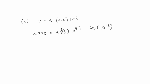 an-electric-dipole-is-formed-from-two-charges-q-spaced-0600-cm-apart-the-dipole-is-at-the-origin-oriented-along-the-y-axis-the-electric-field-strength-at-the-point-xy0cm10cm-is-370-nc-what-i-73672