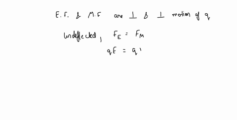 11-if-a-charged-particle-is-undeflected-in-passing-through-uniform-crossed-electric-and-magnetic-fields-eand-b-mutually-perpendicular-and-both-perpendicular-to-the-direction-of-motion-what-i-50016