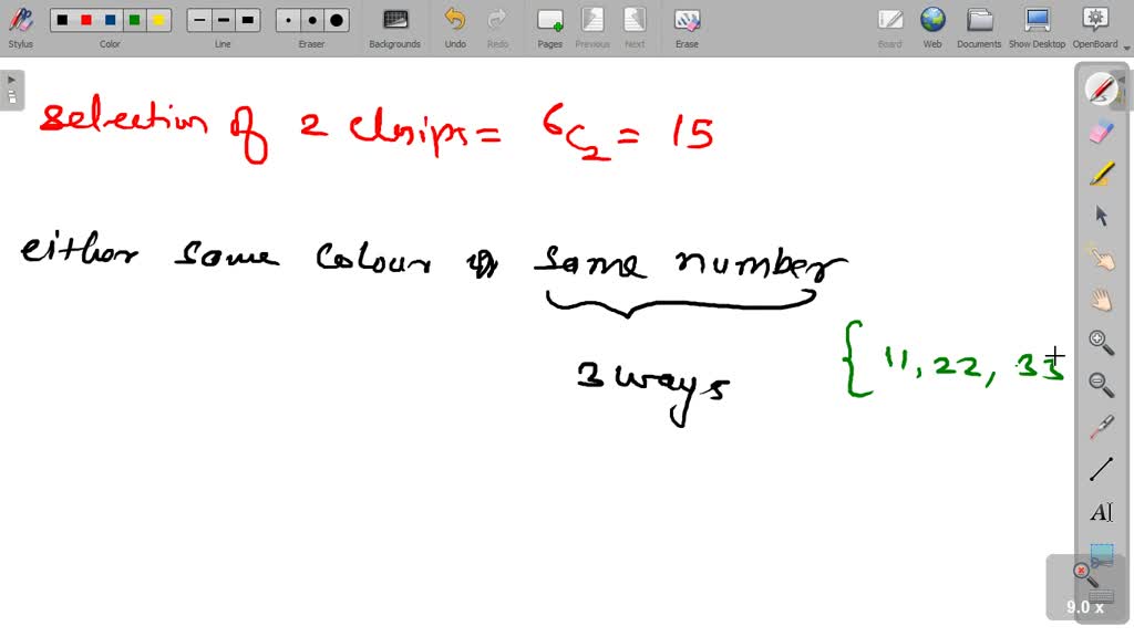 SOLVED A bowl contains three red chips numbered 1, 2, 3 and three blue