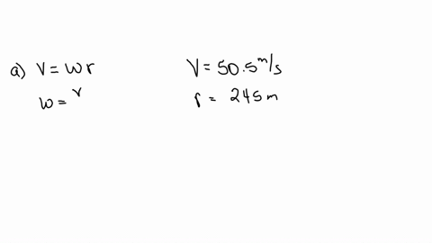 a-race-car-driver-is-driving-his-car-at-a-constant-speed-of-505-ms-on-a-circular-track-with-a-radius-of-245-m-a-what-is-the-angular-speed-in-rads-of-the-car-b-what-are-the-magnitude-in-ms2-a-21557