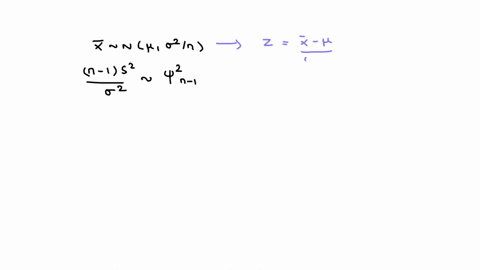 suppose-x1-x2-xn-are-iid-normal-random-variables-each-with-mean-pl-and-variance-02-let-x-denote-the-sample-mean-and-let-s2-ei_1-x-x-n-1_-we-proved-in-class-that-x-is-normal-with-mean-p-and-v-79672