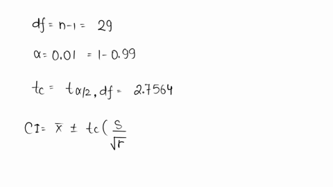 a-sample-of-30-commuters-in-the-area-of-a-certain-city-yielded-the-accompanying-commute-times-in-minutes-preliminary-data-analyses-indicate-that-the-t-interval-procedure-can-reasonably-be-ap-50842