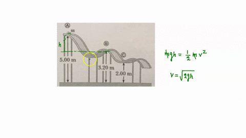 2-a-block-of-mass-m-500-kg-is-released-from-point-a-and-slides-on-the-frictionless-track-shown-in-the-figure-below-determine-a-the-block-speed-at-points-b-and-c-b-the-change-in-potential-ene-49042