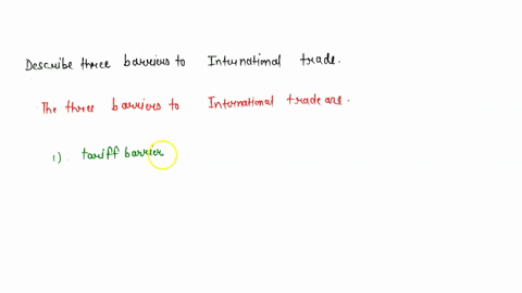 describe-three-barriers-to-international-trade-50269