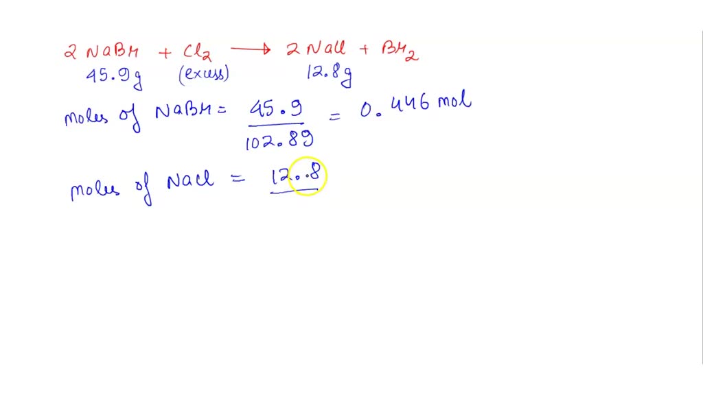 SOLVED: Determine the percent yield for the reaction between 45.9 grams ...