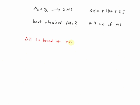 10-for-the-following-reaction-n2g-02g-2nog-ahs-1805-kj-how-much-heat-is-absorbed-in-the-formation-of-070-mol-no-15-points-180-kj-cx-081-63-kj-63-kj-71576