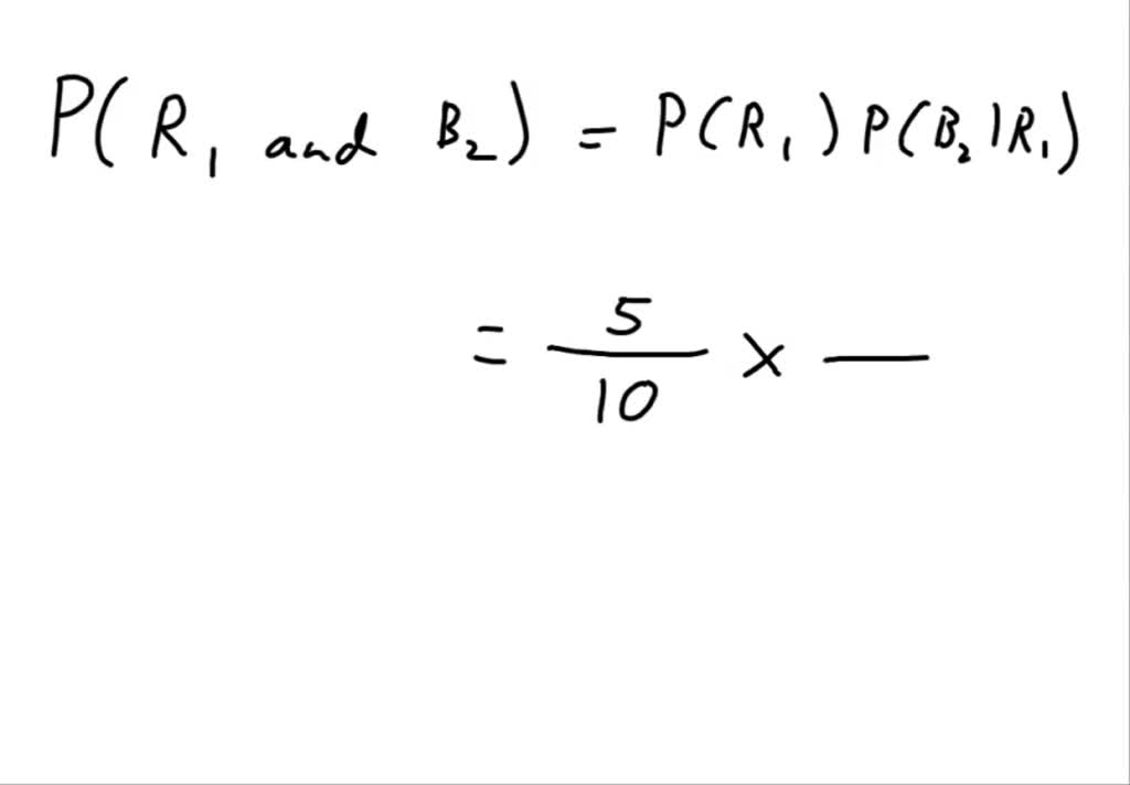 SOLVED 'There are 10 colored balls in a box 5 red, 3 blue 2 green