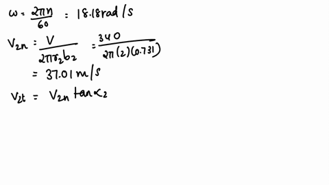 problem-3-a-francis-radial-flow-hydro-turbine-is-being-designed-with-the-following-dimensions-r-200-m-r-142-mb0731-mand-b220mthe-runner-rotates-at-n180-rpm-the-wicket-gates-turn-the-flow-by-79772