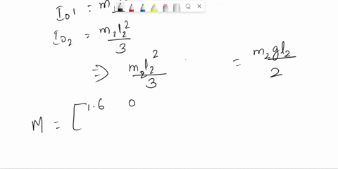 in-the-figure-the-mass-of-the-rigid-rod-li-is-neglected-while-the-beam-l-has-the-mass-m2-define-a-the-equations-of-motion-b-the-natural-frequencies-of-the-system-e1-m1-m22-m10kgm48kgk12000nm-63787