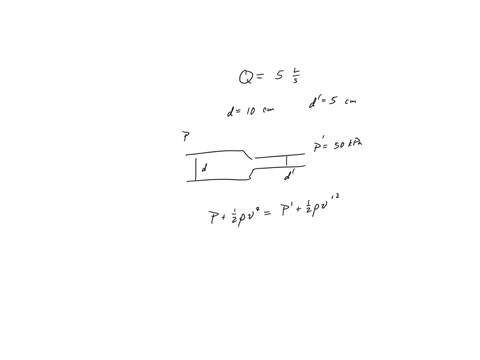 50-ls-water-flows-through-a-horizontal-pipe-that-narrows-smoothly-from-100-cm-diameter-to-50-cm-diameter-a-pressure-gauge-in-the-narrow-section-reads-50-kpa-what-is-the-reading-of-the-pressu-78373