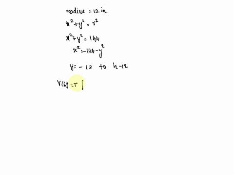 a-hemispherical-bowl-of-radius-12-inches-is-filled-to-a-depth-of-h-inches-where-0-shs-12-find-the-volume-of-water-in-the-bowl-as-a-function-of-h-check-the-special-cases-h-0-and-h-12-13165