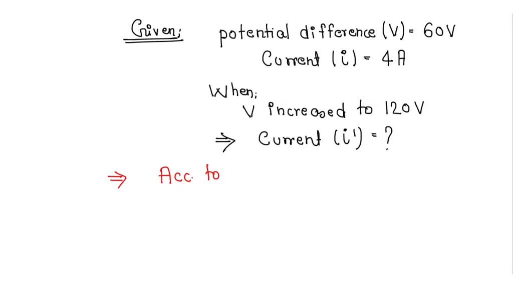 SOLVED The potential difference between the terminals of an electric heater is 60V when it