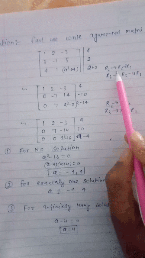 Exactly One Solution Example Show that the systems in Problems 23 through 25 are...