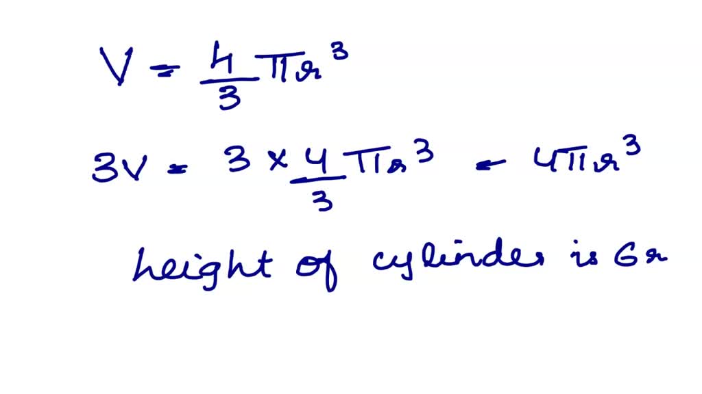 SOLVED Three tennis balls are tightly packed in a cylindrical can