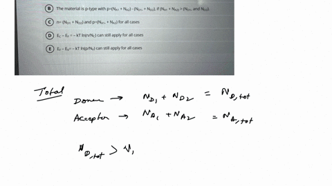 question-26-for-a-material-doped-with-mathrmn_mathrmd-1-mathrmn_mathrmd-2-mathrmn_mathrma-1-and-mathrmn_mathrma-2-which-of-the-following-is-correct-a-the-material-is-n-type-with-nleftn_mathrmd-1n_math