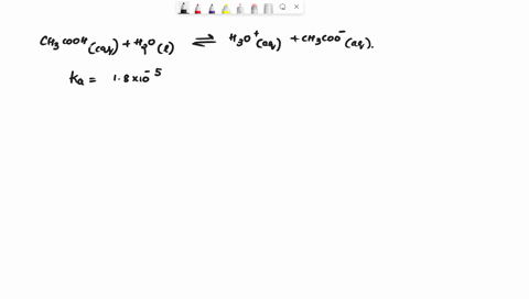 ch3coohaqh2olh3oaqch3cooaq-k18105-at-25c-if-a-solution-initially-contains-0195-moll1-ch3cooh-what-is-the-equilibrium-concentration-of-h3o-at-25c-express-your-answer-using-two-significant-fig-59144