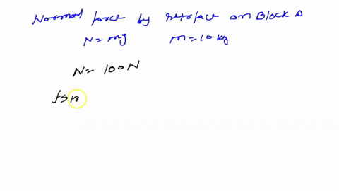 2-block-a-weighs-1oon-the-coefficient-of-static-friction-between-the-blockand-the-surface-upon-which-it-sits-is-030-the-weight-w-is-2on-and-the-system-is-in-equilibrium-4-find-the-frictional-04971