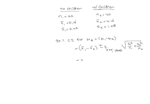 a-random-sample-of-40-adults-with-no-children-under-the-age-of-18-years-results-in-a-mean-daily-leisure-time-of-516-hours_-with-a-standard-deviation-of-242-hours-a-random-sample-of-40-adults-82933