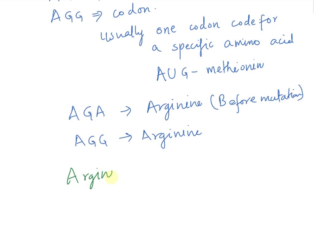 SOLVED A gene has a base sequence of AGA. Due to a mutation, the base