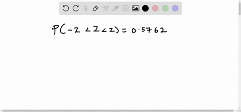 find-the-value-of-z-such-that-05762-of-the-area-lies-between-z-and-z-round-your-answer-to-two-decimal-places-58362