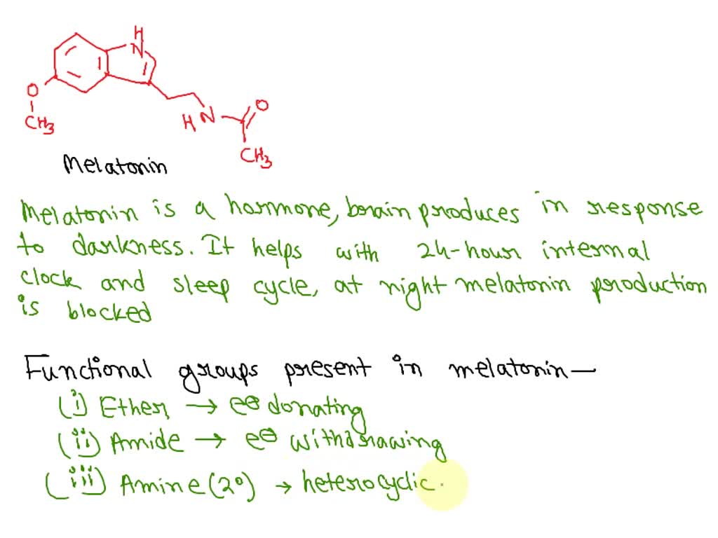 SOLVED Organic Chemistry Molecule Analysis of Melatonin. Melatonin HN