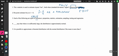 1-the-z-statistic-is-used-to-estimate-mean-mu-both-when-standard-deviation-sigma-is-known-and-unknown-2the-point-estimate-for-p-is-1-e-true-or-false-3-each-of-the-following-are-types-of-infe-88909