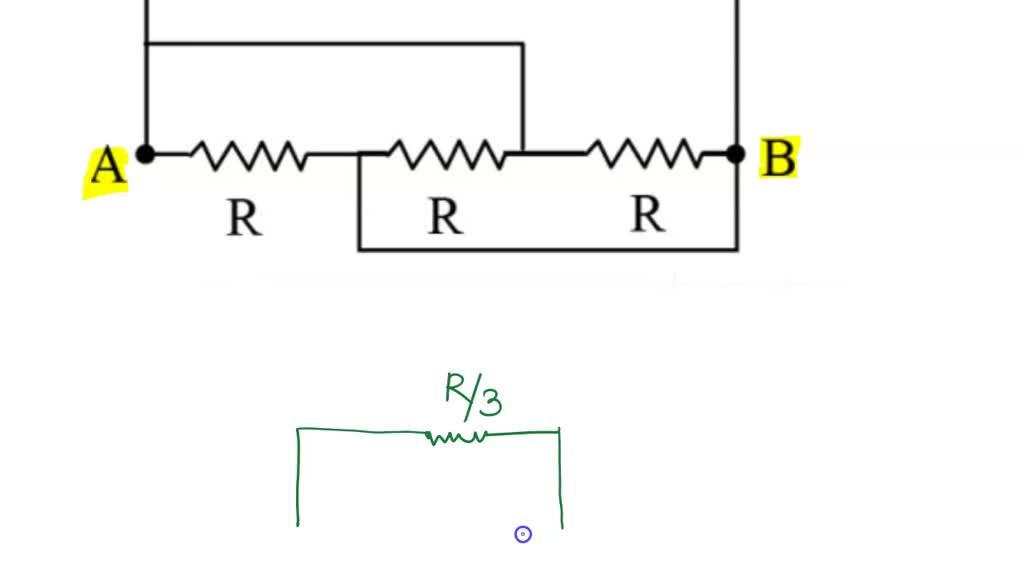 SOLVED: 'equivalent Resistance Between A And B In The Circuit Shown Is'