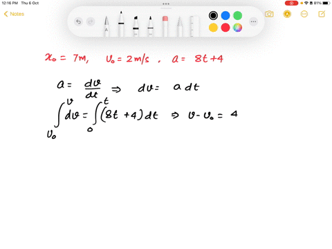 ilmultiple-choce-the-acceleration-of-a-moving-object-is-given-by-the-function-a-8t4-the-object-is-initially-2-m-from-the-origin-and-moving-to-the-right-with-a-speed-of-2-ms_-a-the-velocity-a-25616