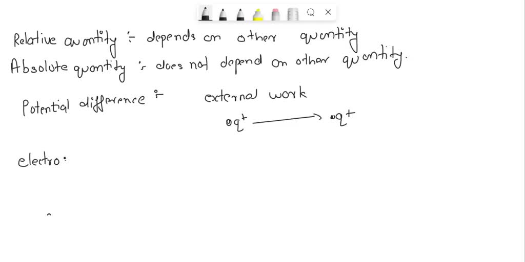 SOLVED Assertion Electrostatic potential is a relative physical