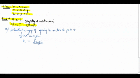 the-launching-mechanism-of-a-toy-gun-consists-of-a-spring-of-unknown-spring-constant-as-shown-in-figure-p533a-if-its-spring-is-compressed-a-distance-of-0160-m-and-the-gun-fired-vertically-as-78697