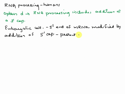which-statement-about-rna-processing-in-humans-is-true-a-pre-mrna-splicing-by-the-spliceosome-only-occurs-in-the-cytosol-b-during-rna-processing-exons-are-removed-and-are-niot-part-of-mature-41751