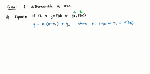 let-f-be-differentiable-at-xa-find-the-equation-of-the-line-tangent-to-the-curve-y-fx-at-afla-b-find-the-taylor-polynomial-p1-centered-at-a-and-confirm-that-it-describes-the-tangent-line-fou-39301